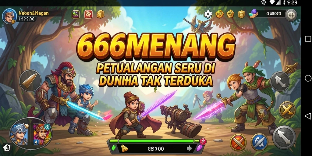 Tangkapan layar dari gameplay Adventure yang mendebarkan.