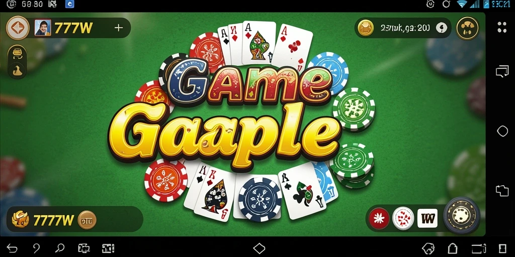 Tampilan gameplay seru dari 7777W yang mengasyikkan.