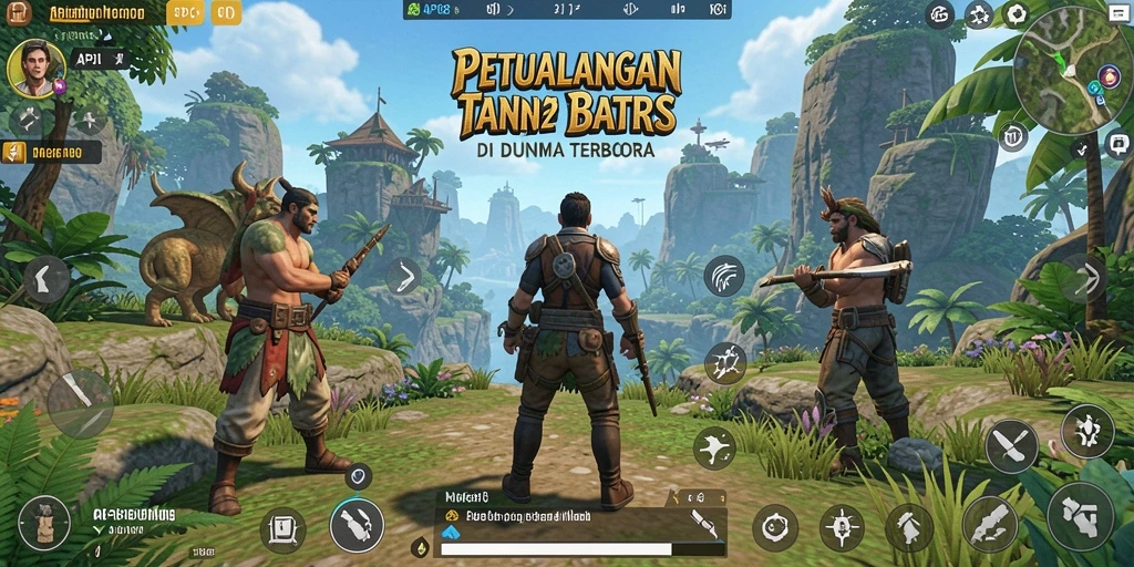 Screenshot gameplay API88 menampilkan petualangan seru dalam dunia terbuka.