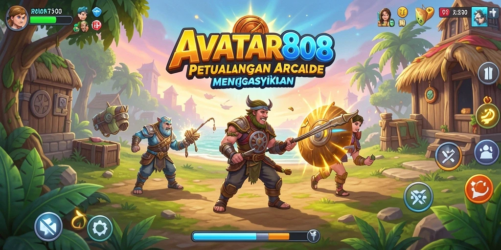 Tampilan gameplay seru di AVATAR808 dengan berbagai karakter dan level.