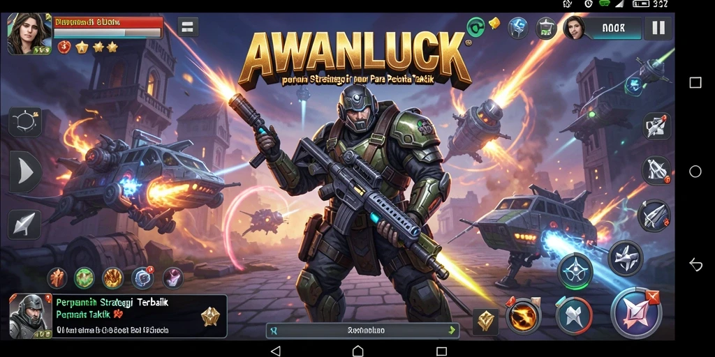 Tampilan gameplay AWANLUCK dengan aksi strategi yang menarik.