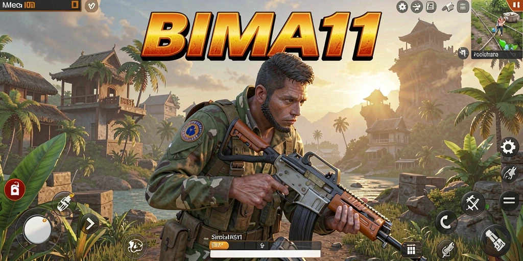 Tampilan menarik dari gameplay BIMA11 yang penuh warna.