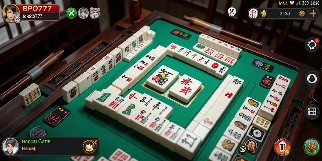 Tampilan menarik dari gameplay Mahjong di BPO777.