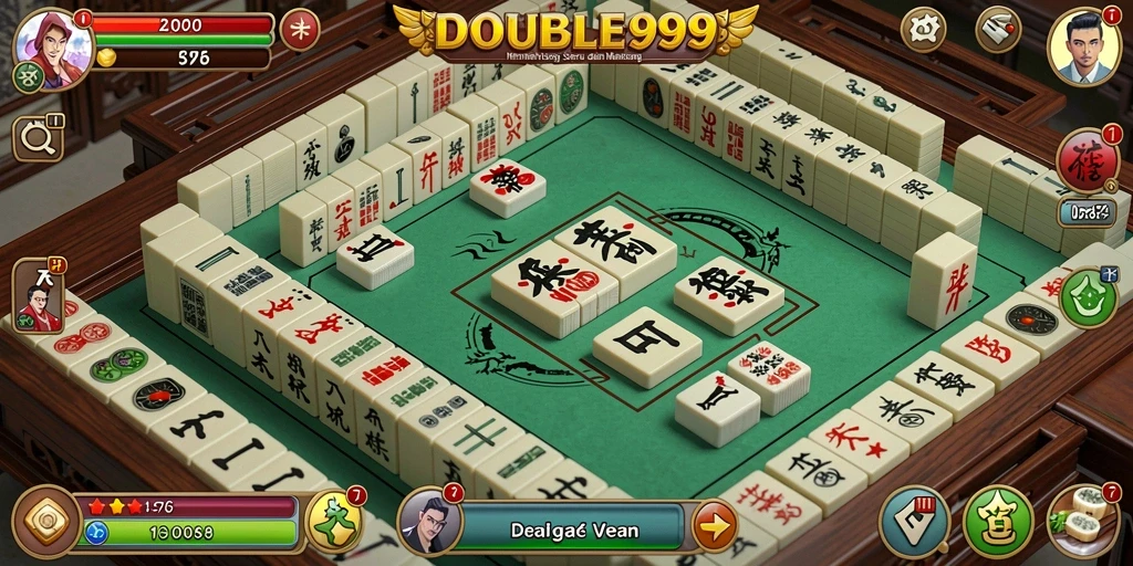 Tampilkan gameplay menarik dari permainan Mahjong di DOUBLE999.