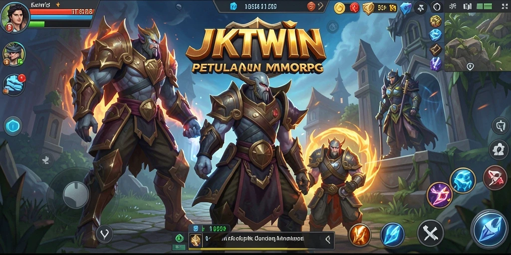 Tampilan gameplay JKTWIN yang menarik dan dinamis dalam dunia MMORPG.