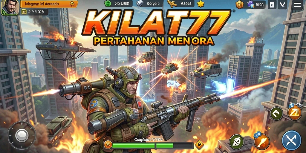 Tangkapan layar gameplay KILAT77 yang menegangkan di Tower Defense.