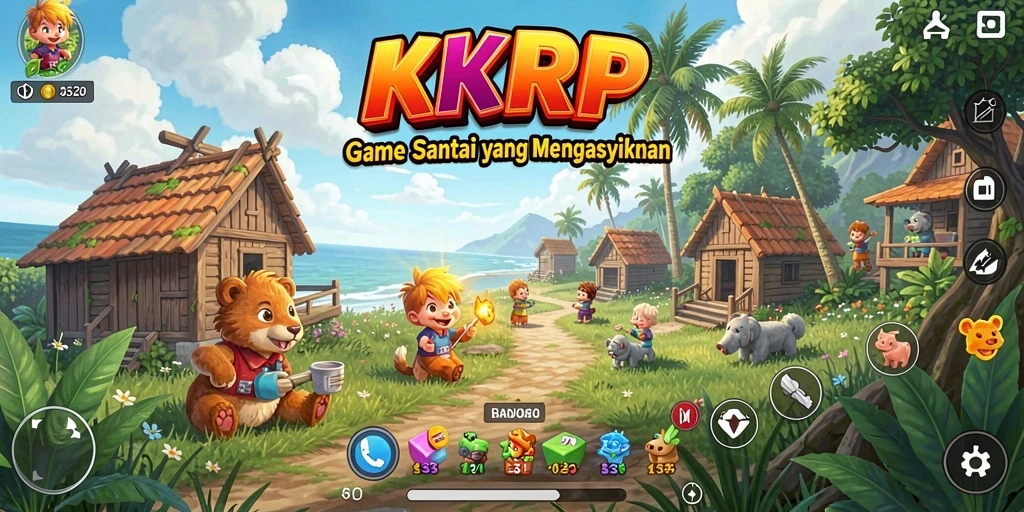 Screenshot KKRP menampilkan gameplay santai yang menyenangkan.