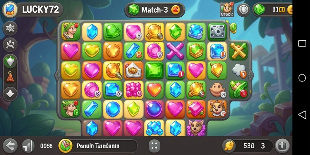 Tampilan gameplay LUCKY72 yang penuh warna dan menarik.