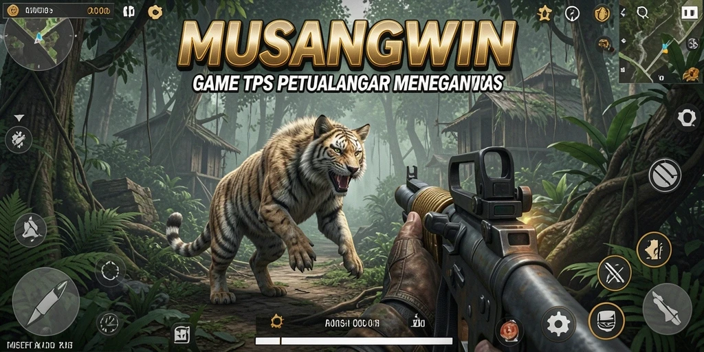 Tampilan mendebarkan dari gameplay MUSANGWIN yang penuh aksi.