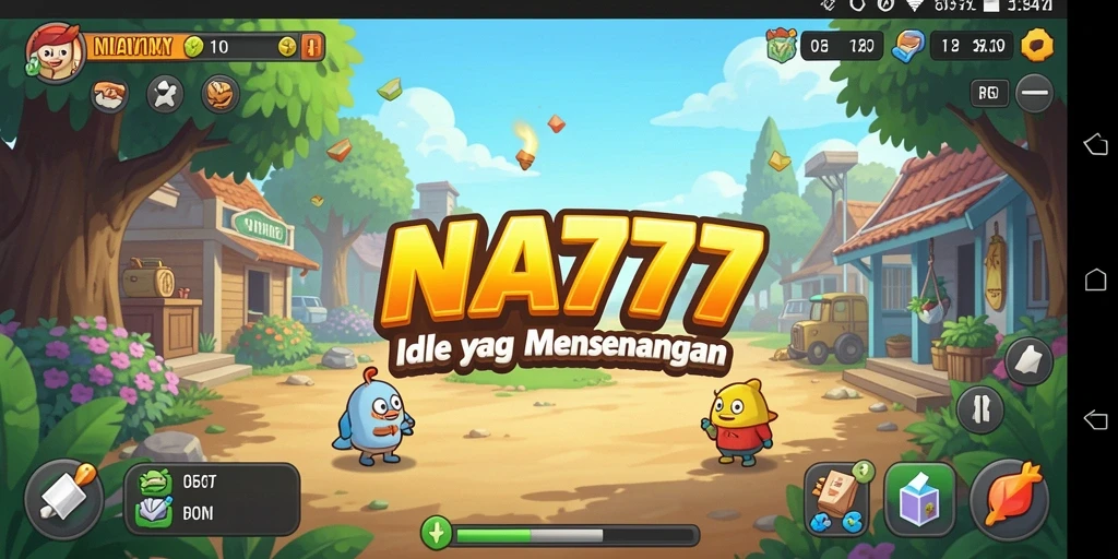 Tampilan gameplay yang menyenangkan dalam NA777 dengan elemen Idle.