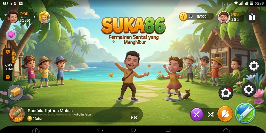 Screenshot SUKA86 menampilkan gameplay yang seru dan penuh warna.