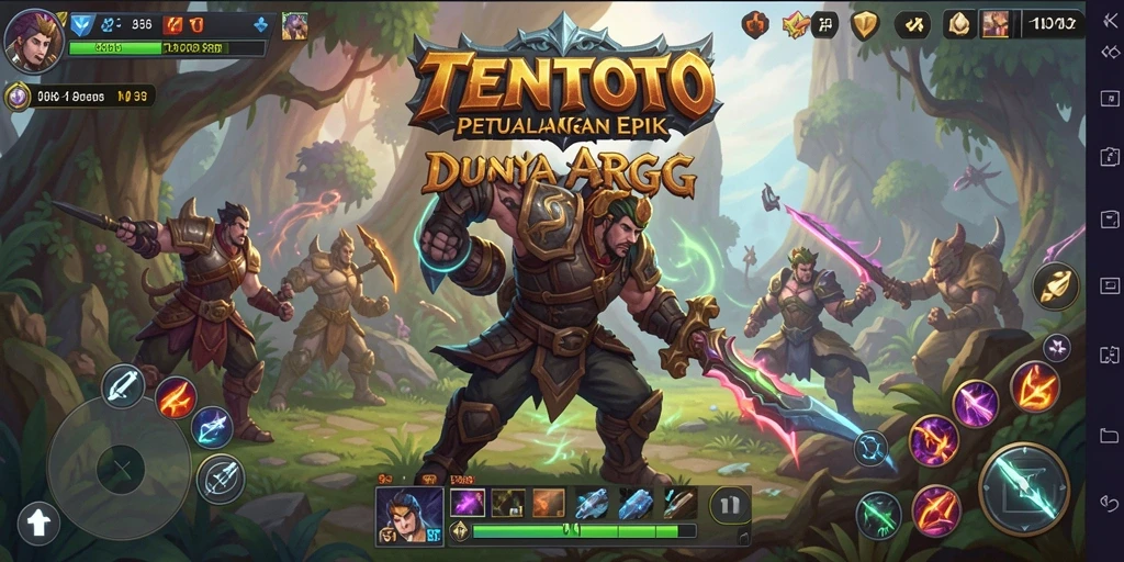 Gameplay seru dan aksi menarik dalam TENTOTO.